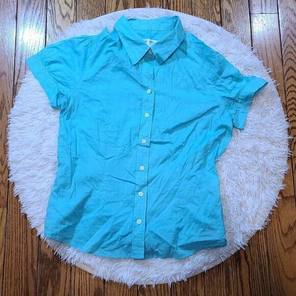 Issac Mizrahi For Target Women's Blue Blouse - Picture 1 of 3